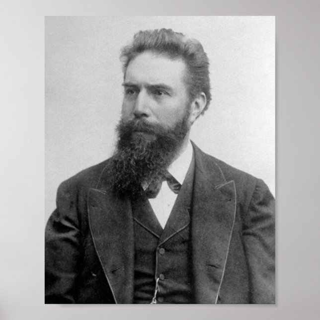 Affiche Wilhelm Rontgen Portrait (Devant)