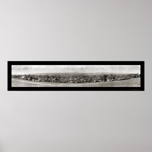 Affiche Wilkes-Barre PA Photo 1909 (Devant)