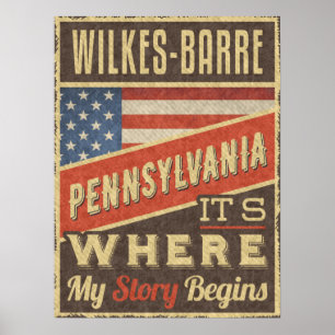 Affiche Wilkes-Barre Pennsylvania