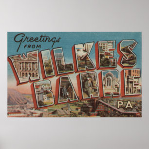 Affiche Wilkes-Barre, Pennsylvanie - grandes scènes 2 de