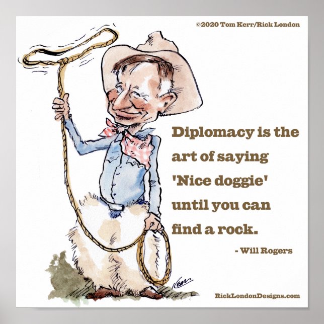 Affiche Will Rogers & Citation (Devant)