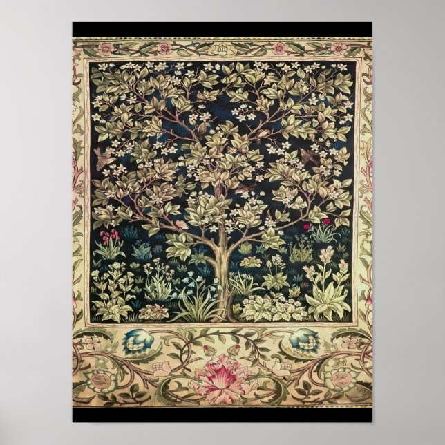 Affiche Willam Morris de beaux designs et créations, Vint (Devant)