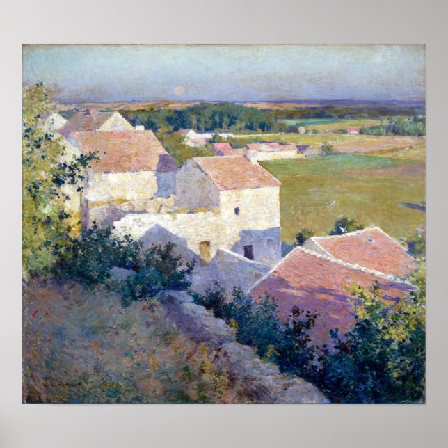 Affiche Willard Metcalf crépuscule mi-été (Devant)