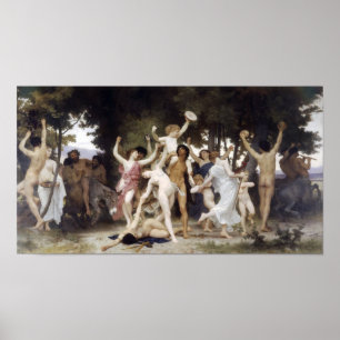 Affiche William-Adolphe Bouguereau-La jeunesse de Bacchus