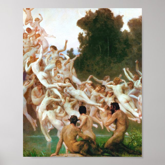 Affiche William Adolphe Bouguereau Les Oreades 1902 (Devant)