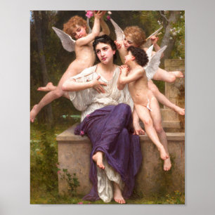 Affiche William Adolphe Bouguereau - Rêve Du Printemps