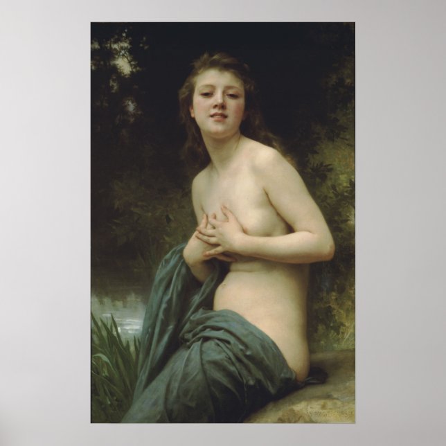 Affiche William-Adolphe Bouguereau-Spring Breeze (Devant)
