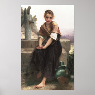 Affiche William-Adolphe Bouguereau-The Broken Pitcher