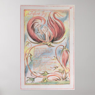 Affiche William Blake   Chansons d'innocence; Jeunes enfan