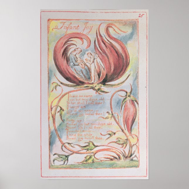 Affiche William Blake | Chansons d'innocence; Jeunes enfan (Devant)