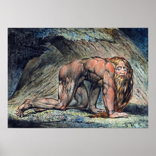 Affiche William Blake Nebucadnetsar (Devant)
