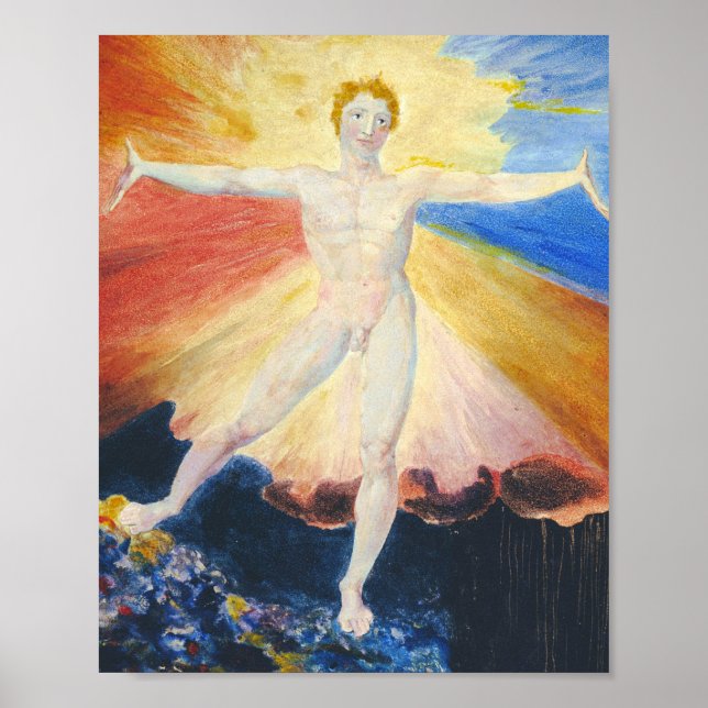 Affiche William Blake - Rose Albion (Devant)