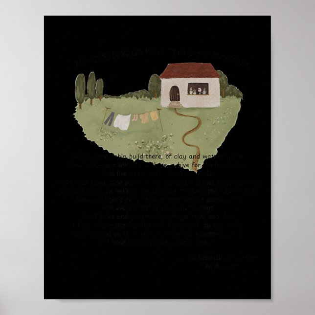 Affiche William Butler Yeats W.b. Yeats Etry Innis Em Gift (Devant)