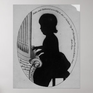 Affiche William Crotch jouer l'orgue