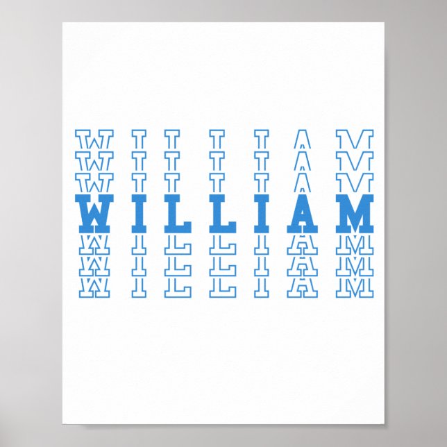 Affiche William Custom Boy Nom (Devant)