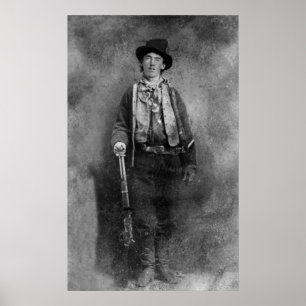 Affiche William H. Bonney, Billy Kid hors-la-loi du Far We