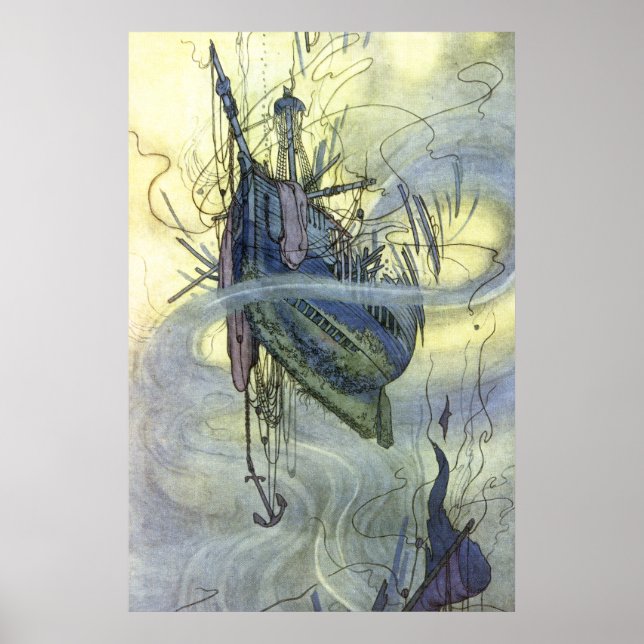 Affiche William Heath Robinson - A Song of the English (Devant)