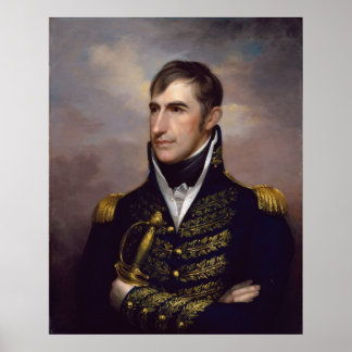 Affiche WILLIAM HENRY HARRISON Portrait de Rembrandt Peale