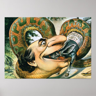 Affiche William Jennings Bryan le serpent