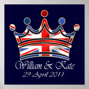 Affiche William & Kate Mariage