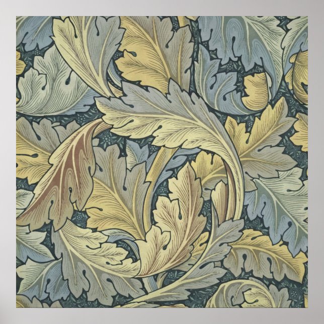 Affiche William Morris Acanthus Leaves (Devant)