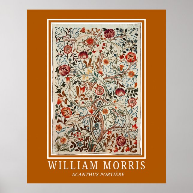 Affiche William Morris Art Acanthus Portière (Devant)