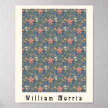 William Morris Art nouveau design floral vert