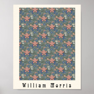 Affiche William Morris Art nouveau design floral vert