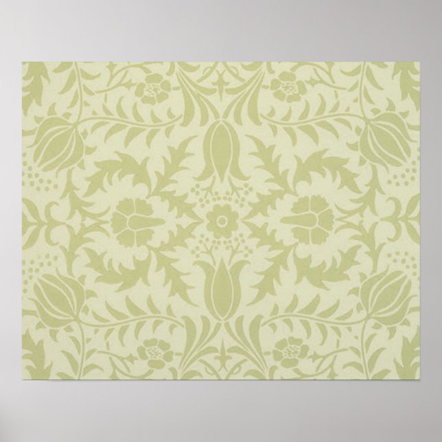 Affiche William Morris Borge Mariage Soft Green (Devant)