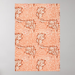 Affiche William Morris Botanical Apple Design