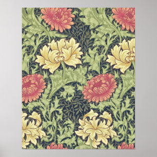 Affiche William Morris Chrysanthemum Vintage Floral Art