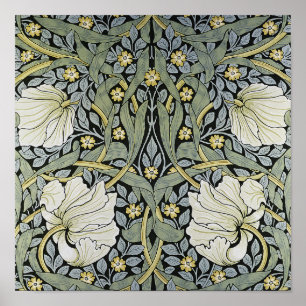 Affiche William Morris - conception de papier peint de