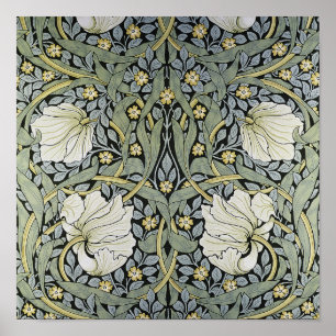 Affiche William Morris - Conception Motif Pimpernel