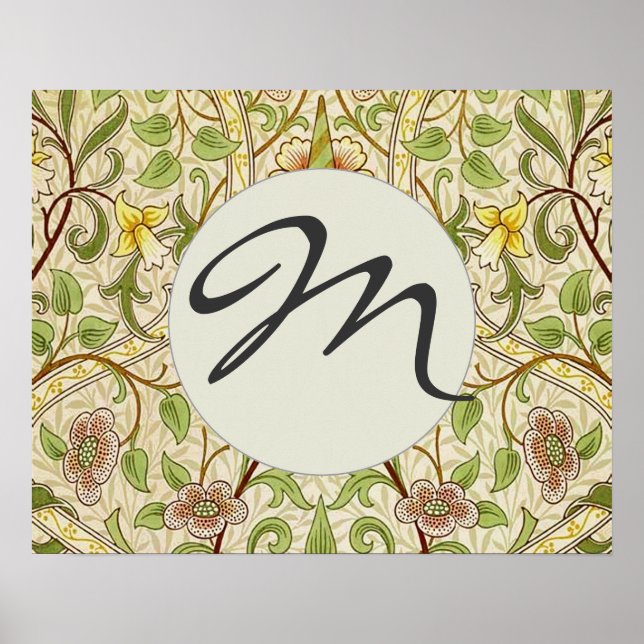 Affiche William Morris Daffodil Classic Flower (Devant)