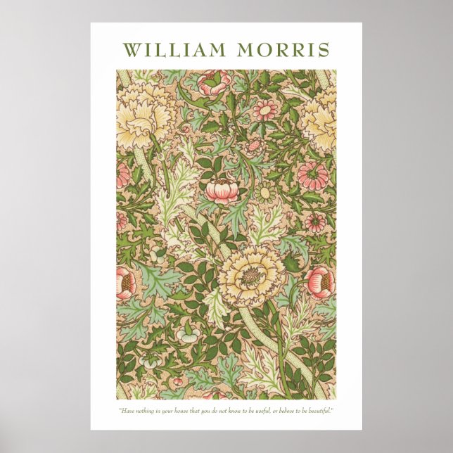 Affiche William Morris Design Motif Norwich (Devant)