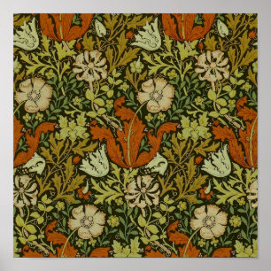 Affiche William Morris - Design textile Cray