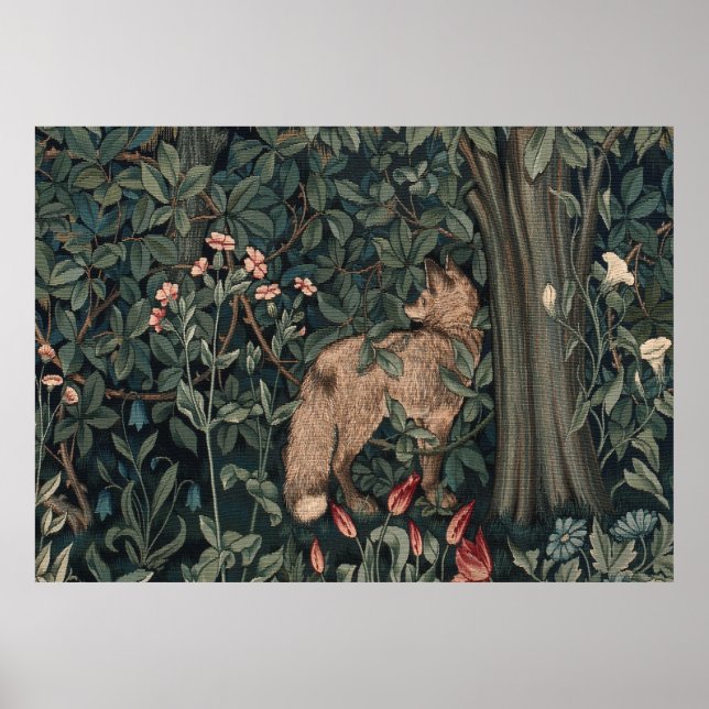 Affiche William Morris Faune sauvage Fox (Devant)