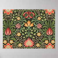 William Morris Floral Antique Persan