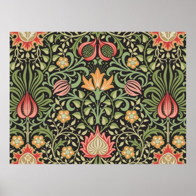 Affiche William Morris Floral Antique Persan (Devant)