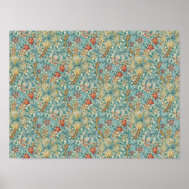 Affiche William Morris "Golden Lily" 3 (Devant)