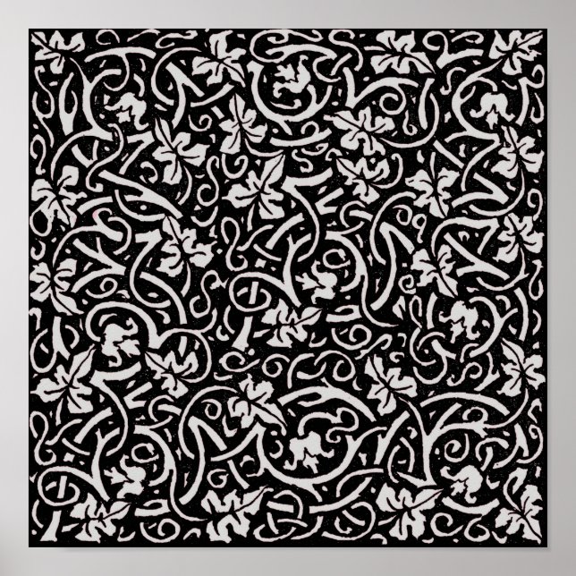 Affiche William Morris Grapevine Motif de fond d'écran (Devant)