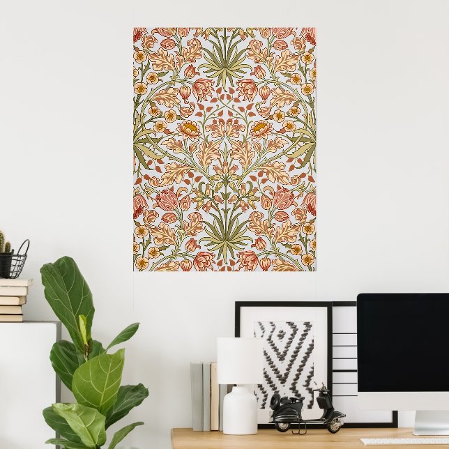 Affiche William Morris Hyacinth Art botanique floral (Bureau à domicile)