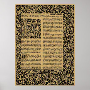 Affiche William Morris Kelmscott Press page 1896
