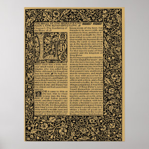 Affiche William Morris Kelmscott Press page 1896