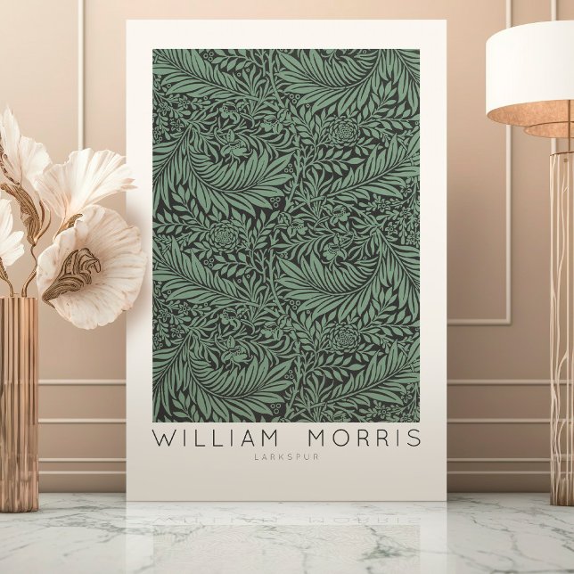Affiche William Morris Larkspur Art mur Imprimer (Créateur téléchargé)