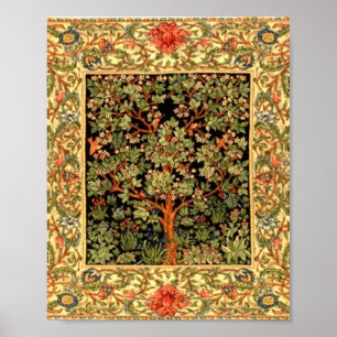 Affiche William Morris - Motif De L'Arbre De Vie