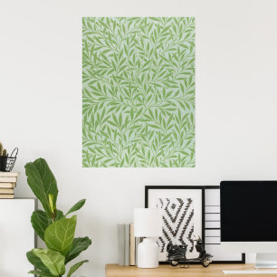 Affiche William Morris Saule Fleur Classique Vert