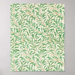 Affiche William Morris. Saumon. Verdure vintage