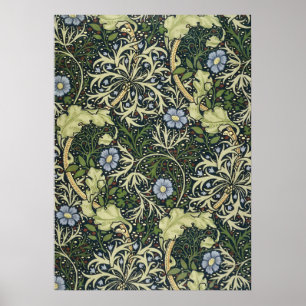 Affiche William Morris Seaweed Pattern Floral Vintage
