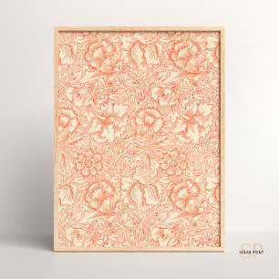 Affiche William Morris Serpent à couronne Nature Art Vinta